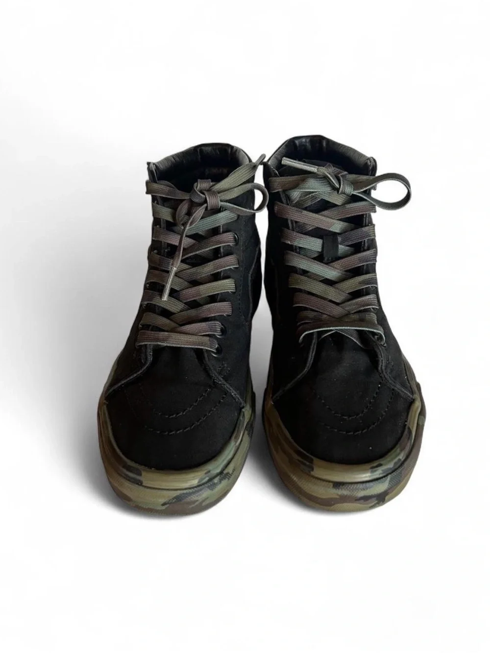 Vans SK8-Hi Inspired Black & Camo High-Top Sneakers